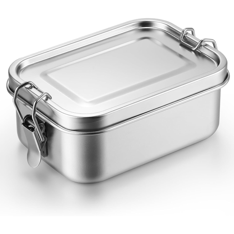 Meal Prep Ideas - Roestvrijstalen voedselbewaarcontainers met deksels Lunchbox Koelkastorganizer