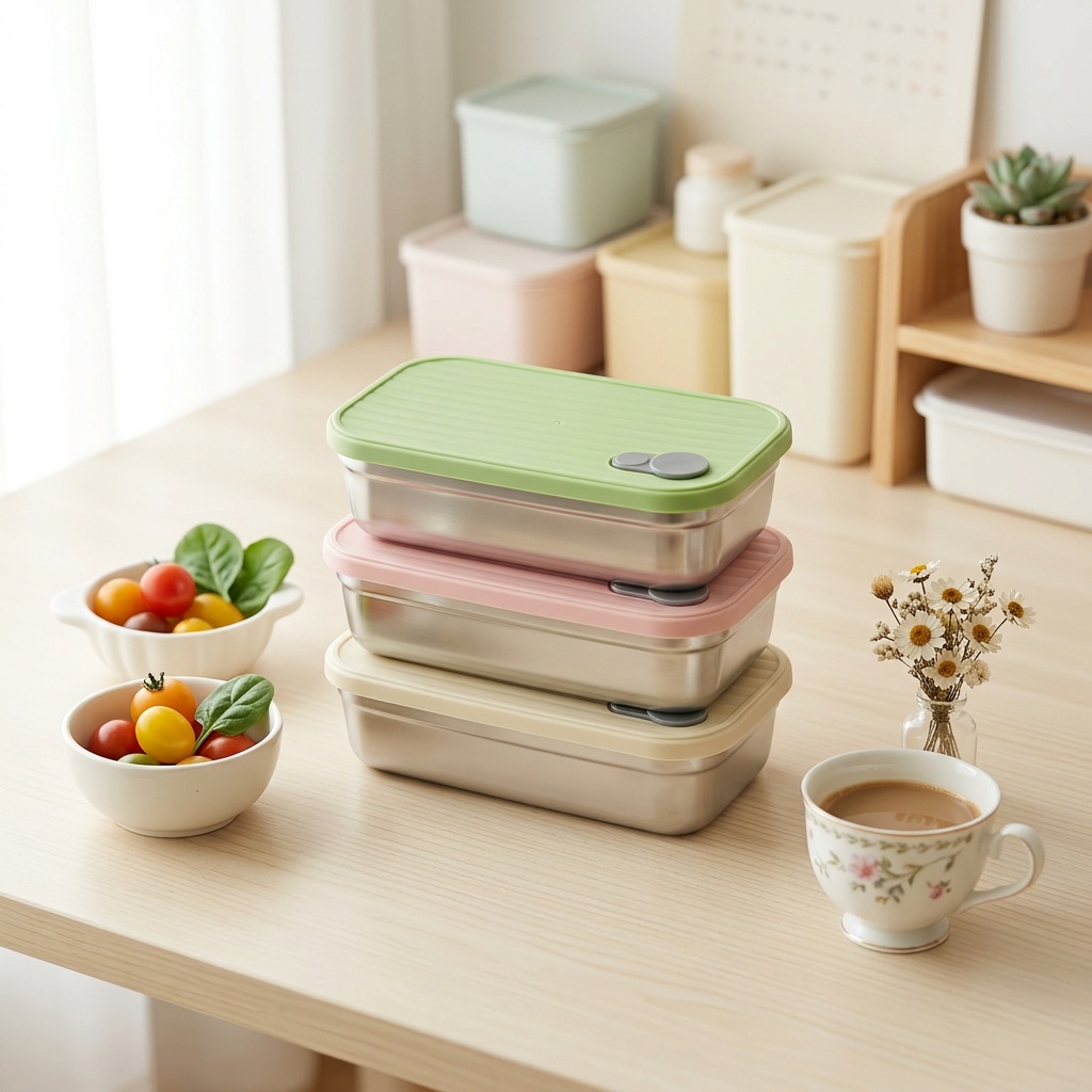 Meal Prep Ideas - RVS Bento Box Metalen Lunchbox Magnetronbestendige