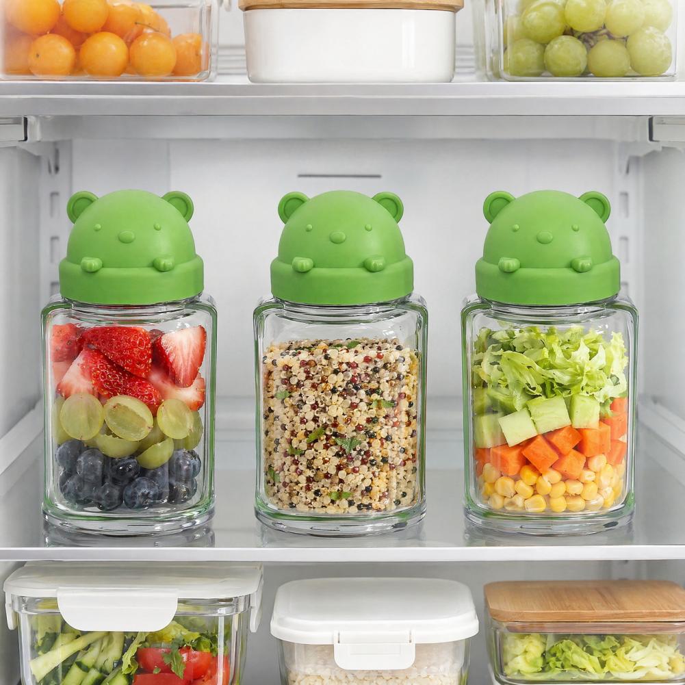 Meal Prep Jar Salad - Upgrade verzegelde plastic saladecontainer, draagbare saladepotjes,
