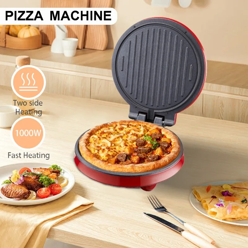 Breakfast Sandwich Press - 110V elektrische pizzamachine, dubbelzijdig verwarmende elektrische