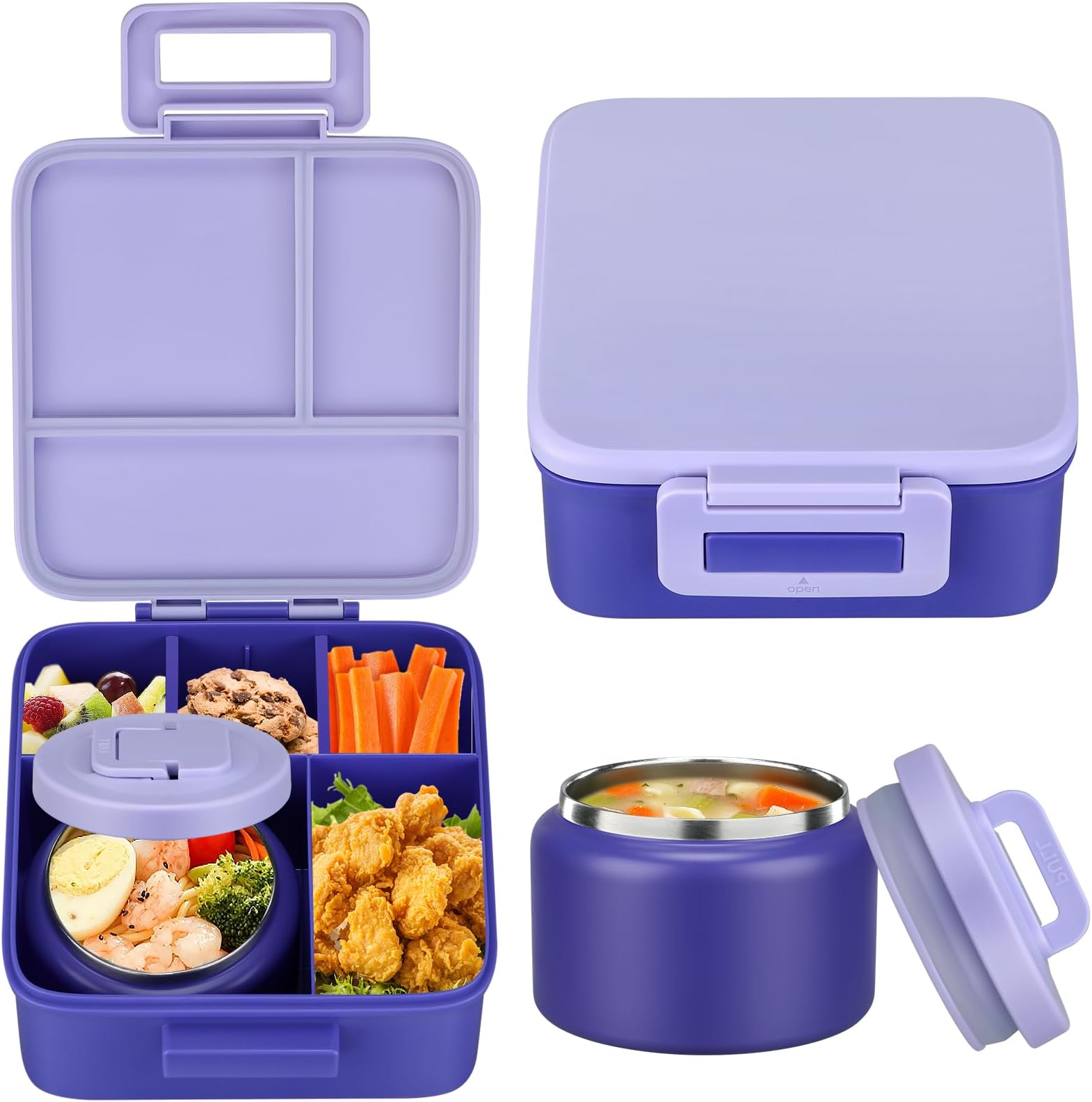 Meal Prep Microwave - 1 Set Bento Lunchbox voor kinderen