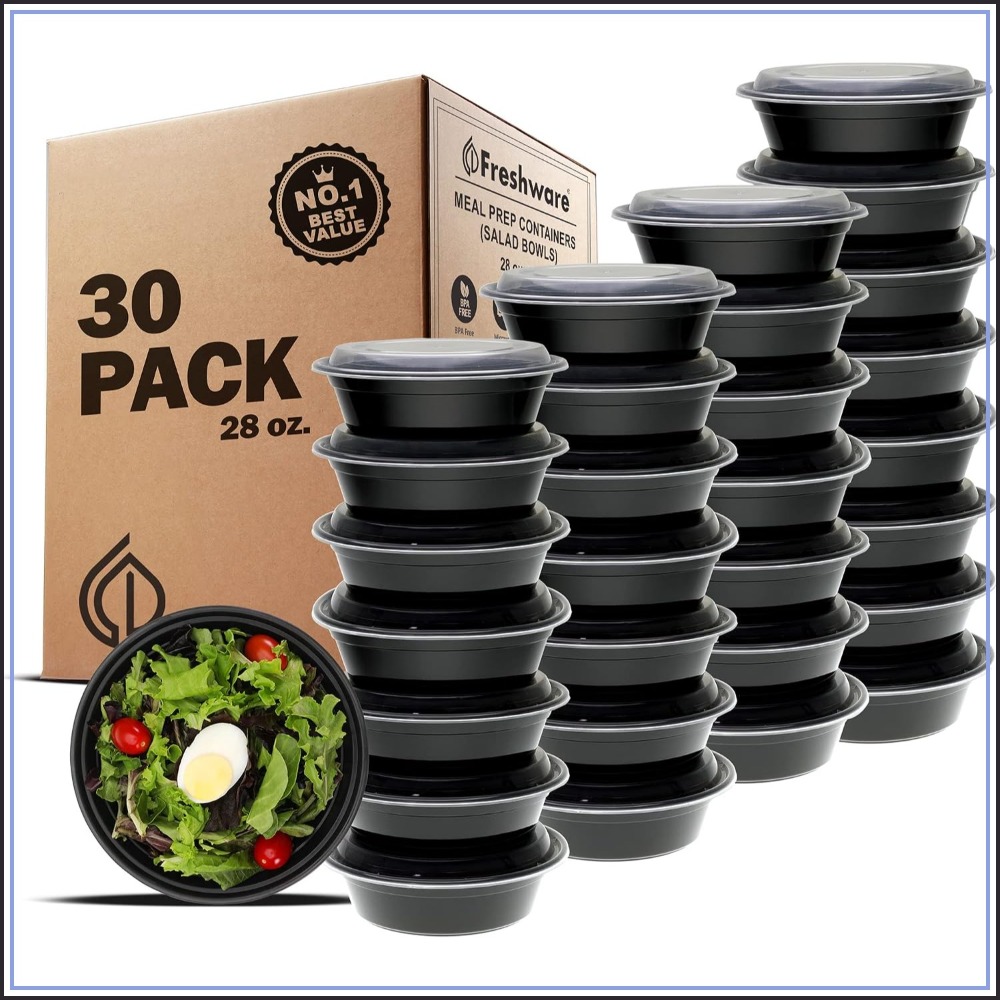 Meal Prep Microwave - Meal Prep Bakjes met deksels, 30