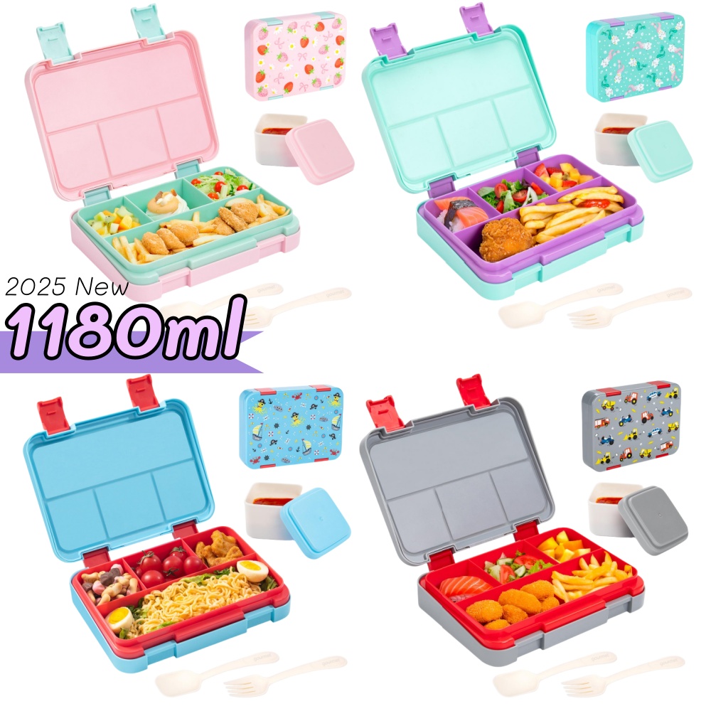 Meal Prep Ideas - 40oz Cartoon Patroon Bento Lunchbox Set