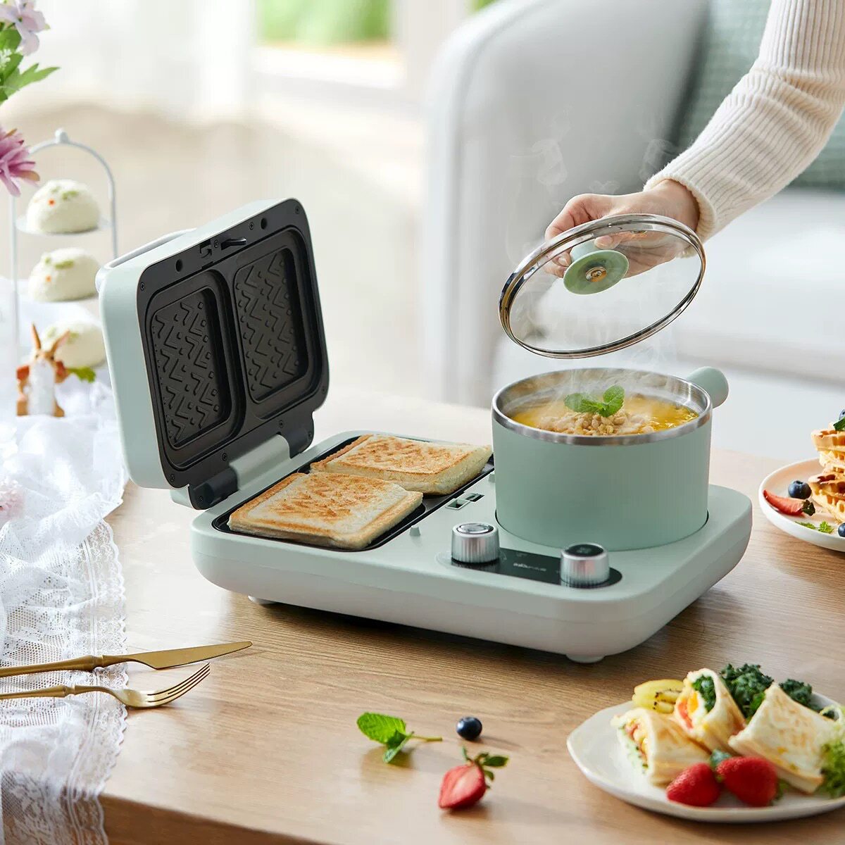 Sandwichmaker Ontbijtmachine T - Breakfast Sandwich Press recensie en prijs