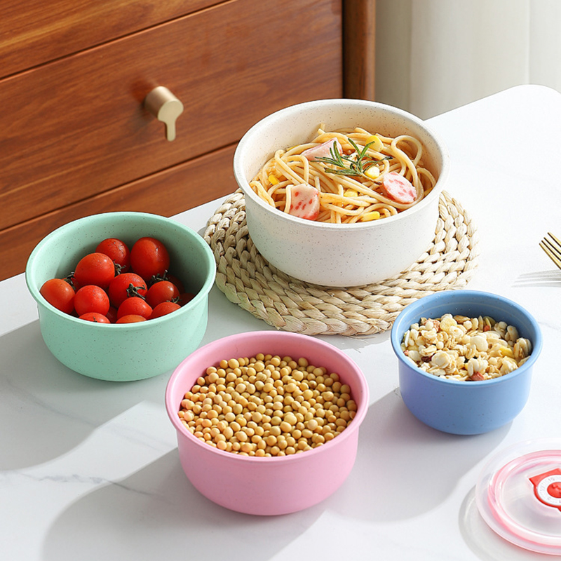 3-delige set tarwehalm bewaard - Meal Prep Microwave recensie en prijs