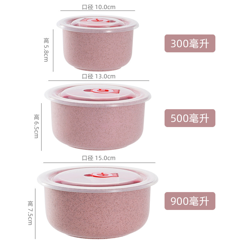 3-delige set tarwehalm bewaard - Meal Prep Microwave recensie en prijs