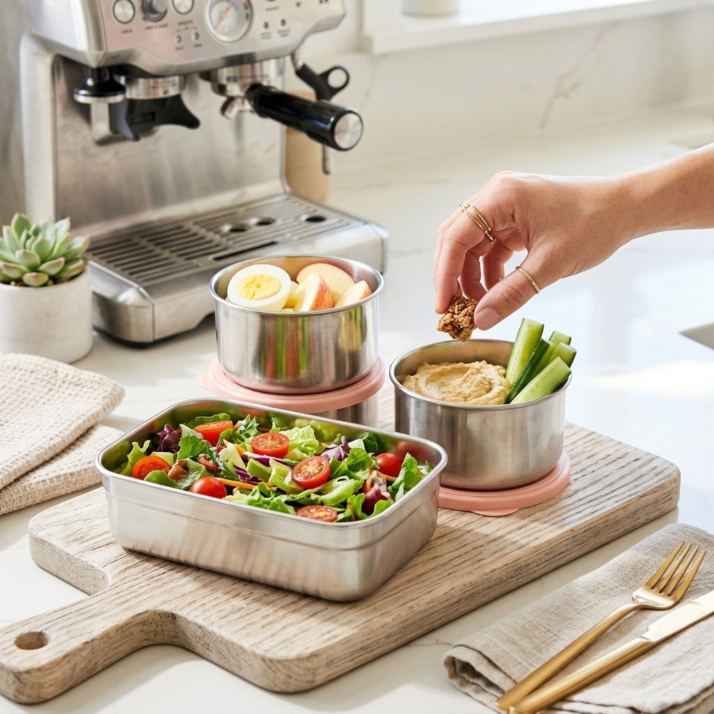 Microgolfbestendige 304 roestv - Meal Prep Ideas recensie en prijs