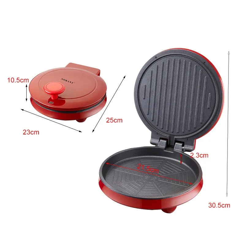 110V elektrische pizzamachine, - Breakfast Sandwich Press recensie en prijs
