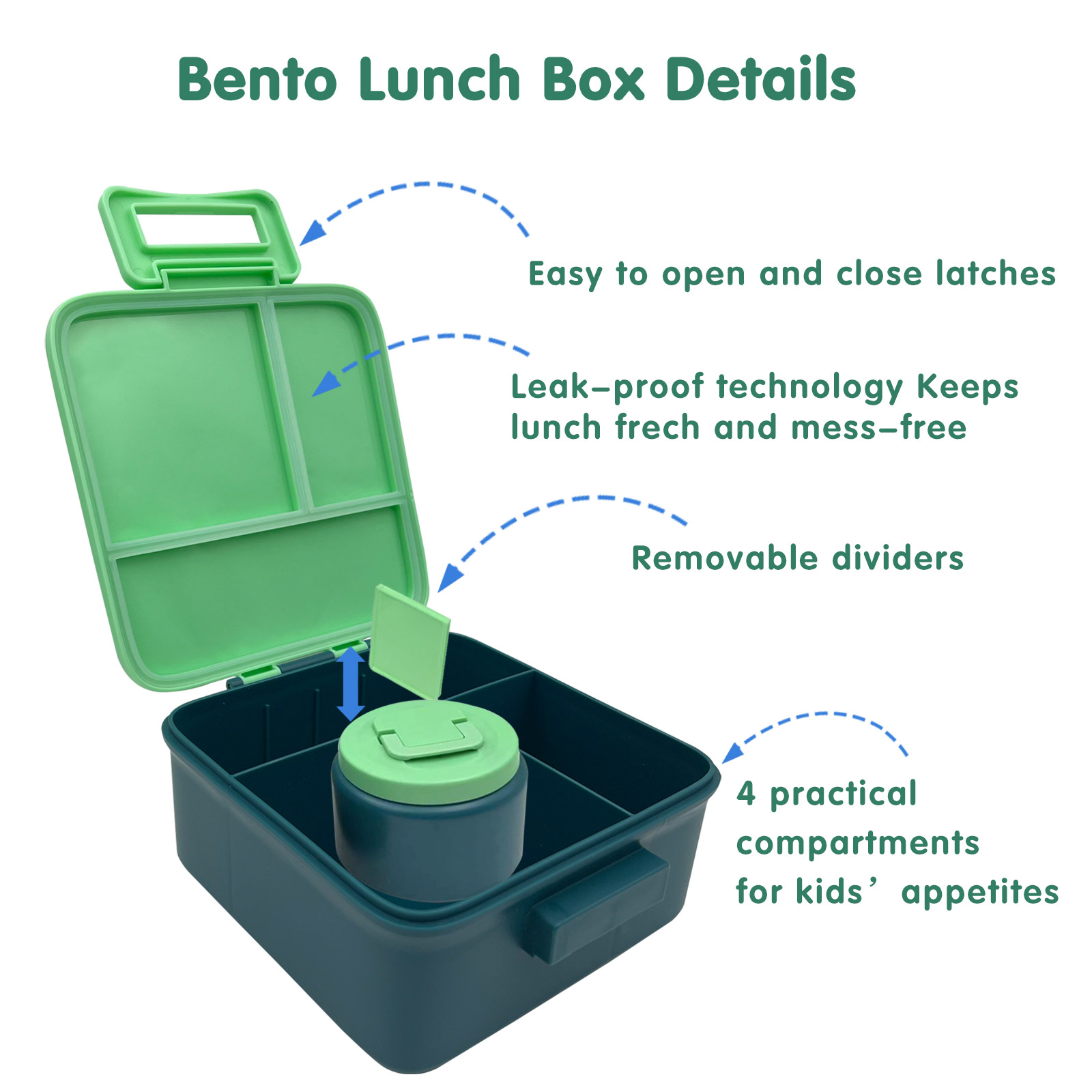1 Set Bento Lunchbox voor kind - Meal Prep Microwave recensie en prijs