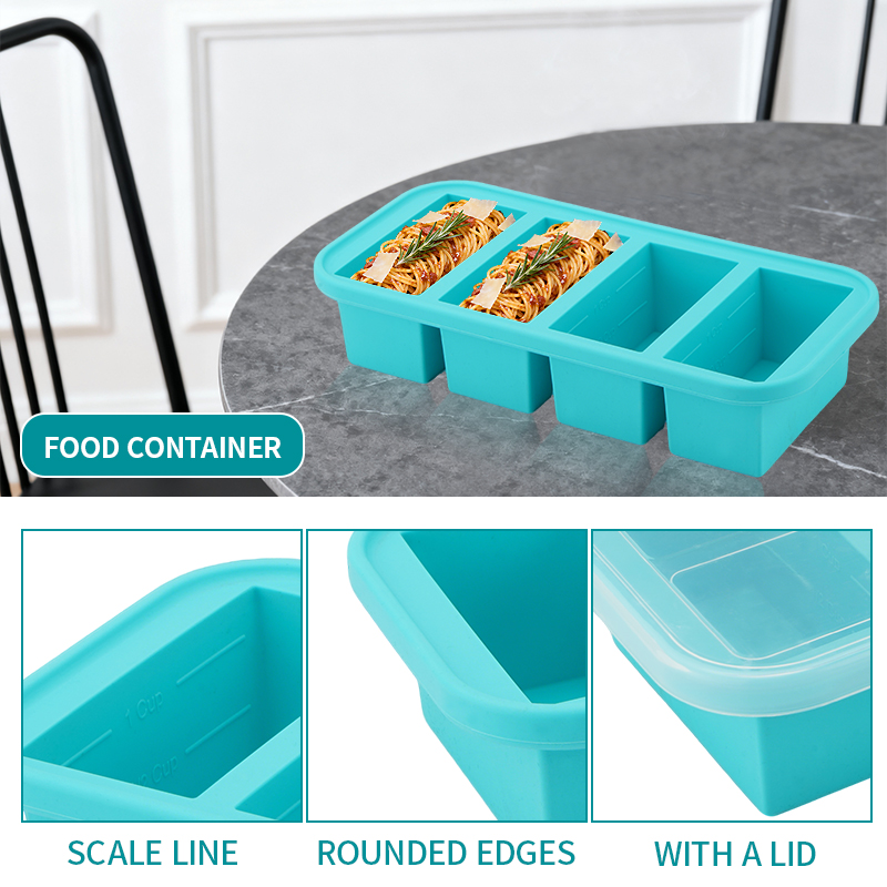 2 of 3-delige siliconen vriesb - Meal Prep Ideas recensie en prijs
