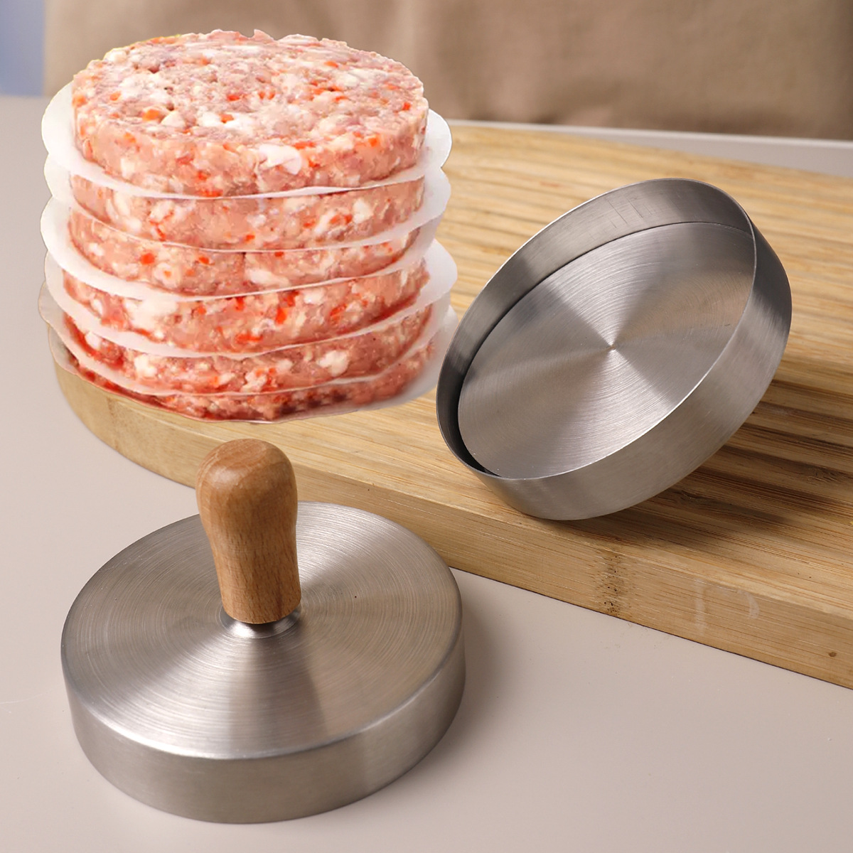 Roestvrijstalen burger-vleespa - Rice Ball Mold recensie en prijs