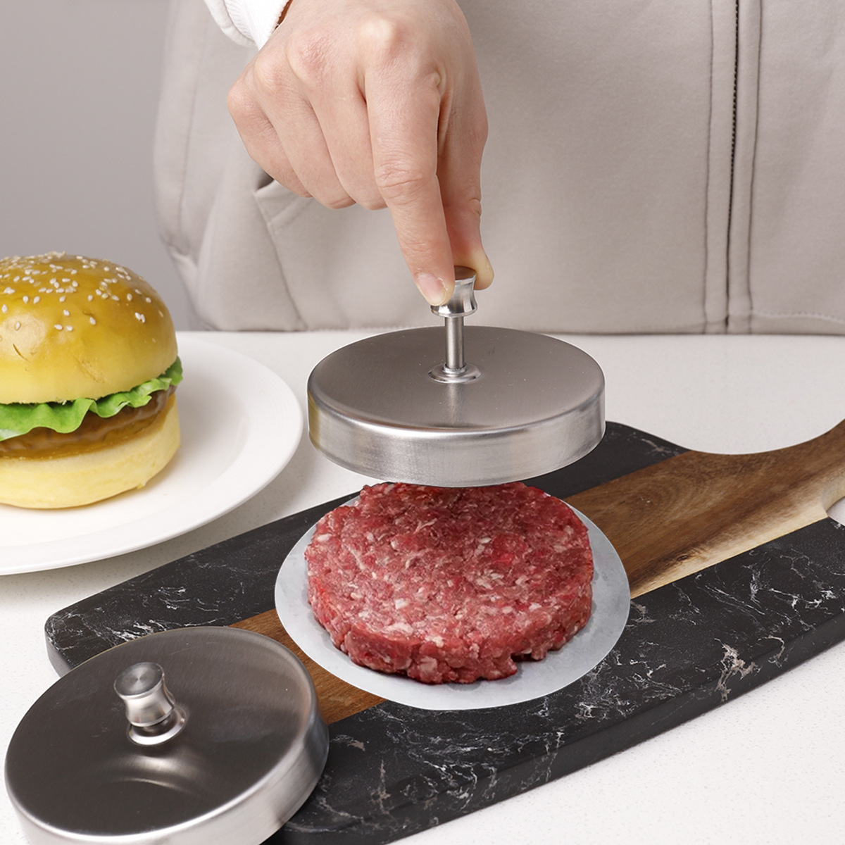 Roestvrijstalen burger-vleespa - Rice Ball Mold recensie en prijs