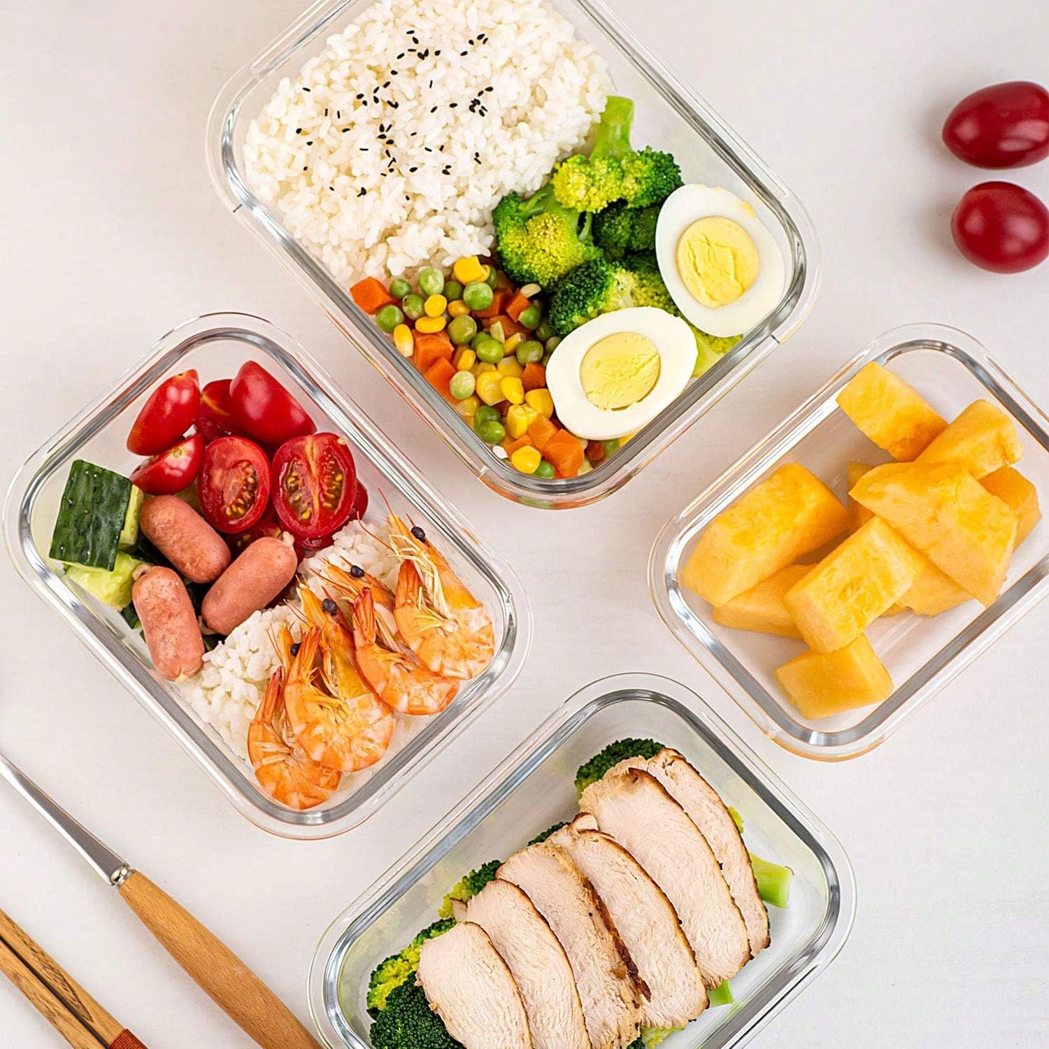 10-delige glazen voorraaddozen - Meal Prep Ideas recensie en prijs