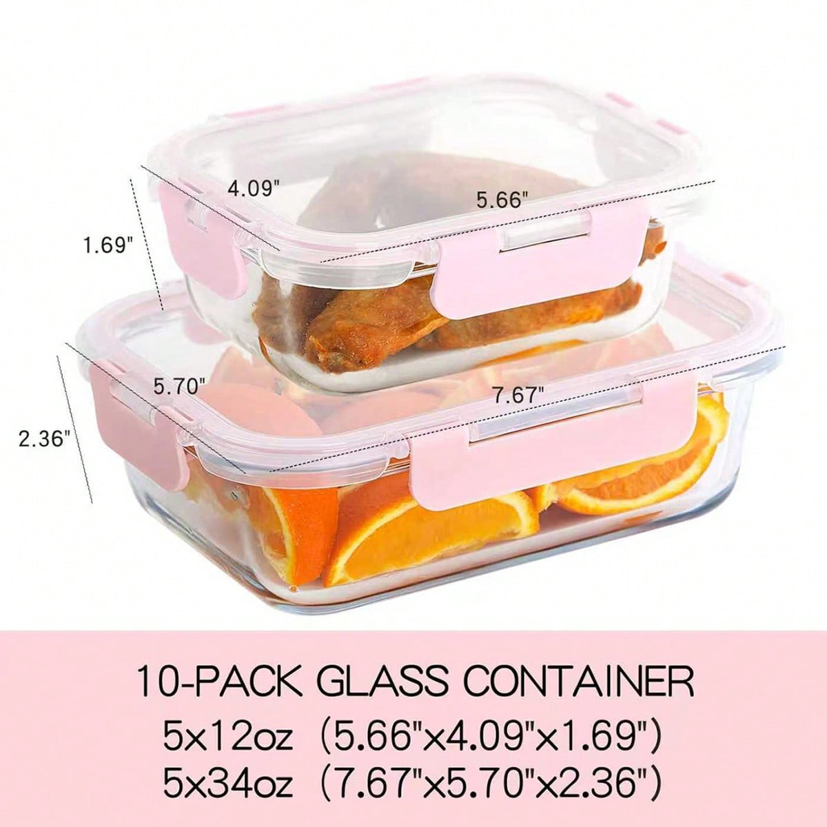 10-delige glazen voorraaddozen - Meal Prep Ideas recensie en prijs