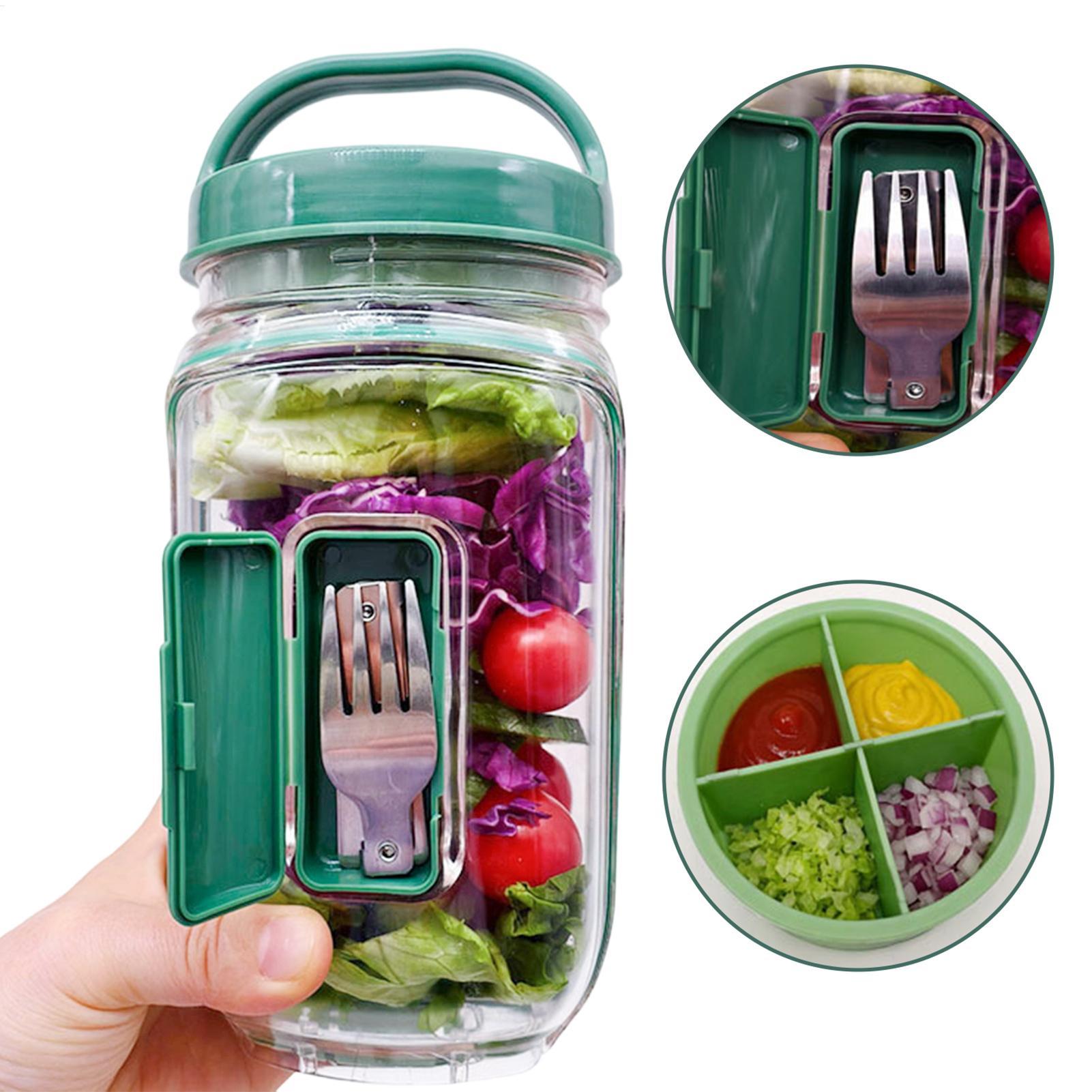 1000ml Lekvrije Saladecontaine - Meal Prep Jar Salad recensie en prijs