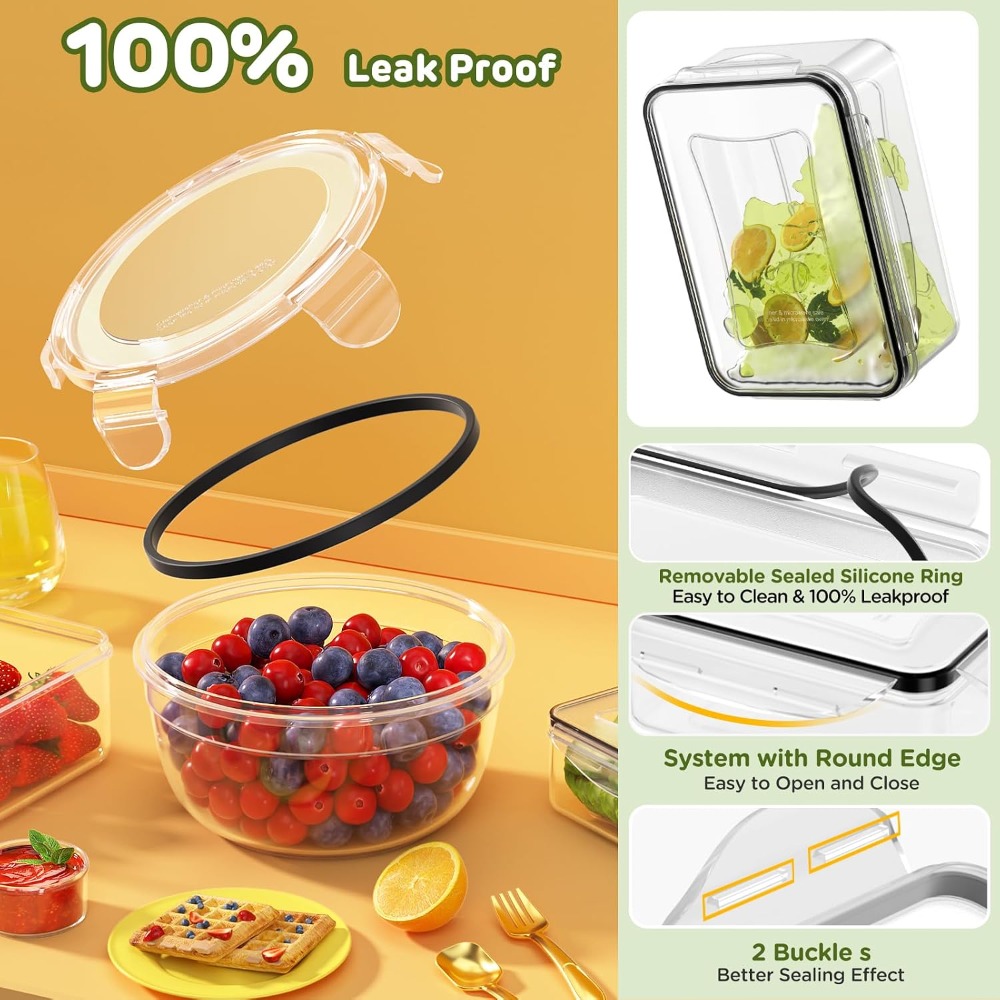 40-delige voedselbewaarcontain - Meal Prep Ideas recensie en prijs