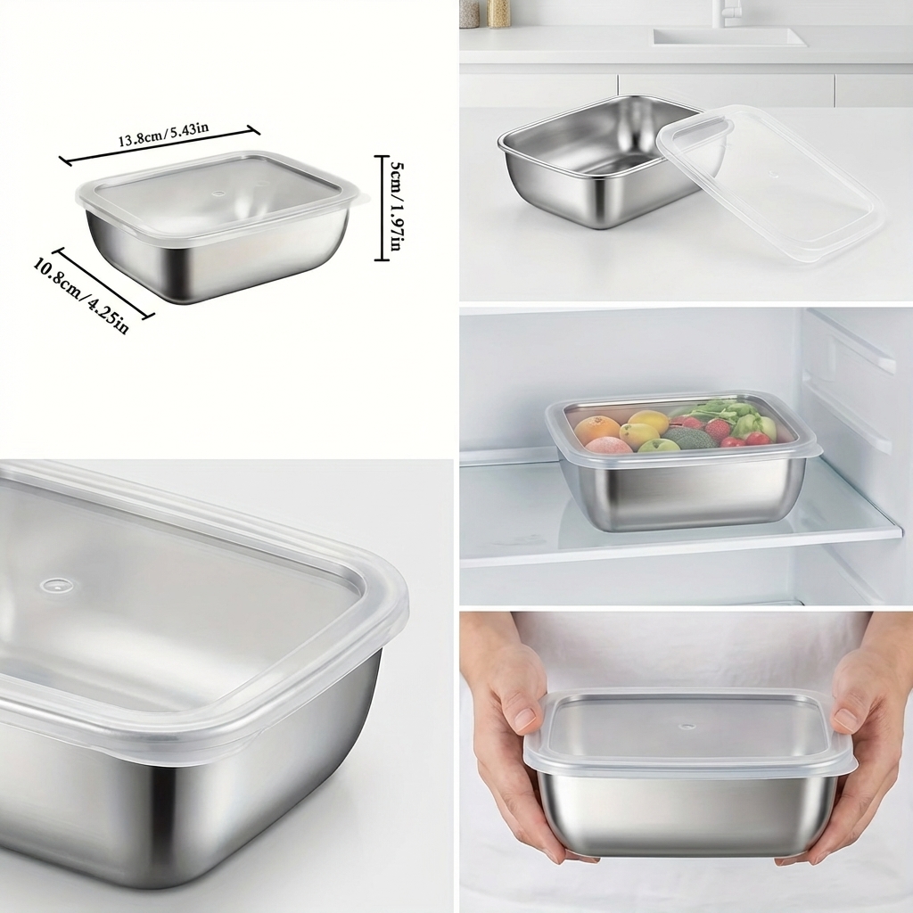 5 stuks roestvrijstalen voedse - Meal Prep Ideas recensie en prijs
