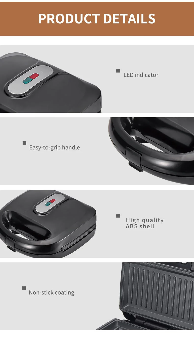 220/110V Huishoudelijke appara - Breakfast Sandwich Press recensie en prijs