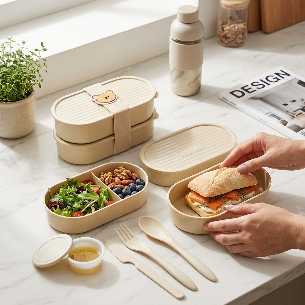 Dubbellaagse ovale lunchbox me - Meal Prep Microwave recensie en prijs